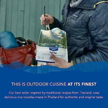 Backpacker's Pantry Pad Thai - Freeze Dried Backpacking & Camping Food - Emergency Food - 23 Grams of Protein, Vegan, Gluten Free - 1 Count