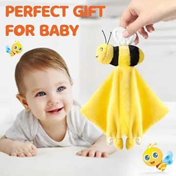 Pro Goleem Soft Bee Lovey Blanket for Babies and Toddlers
