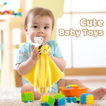 Pro Goleem Soft Bee Lovey Blanket for Babies and Toddlers