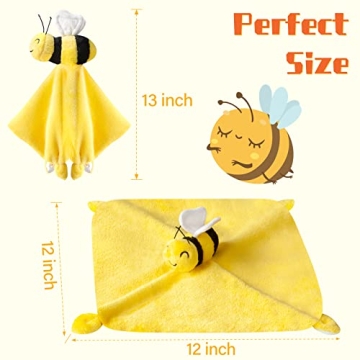 Pro Goleem Soft Bee Lovey Blanket for Babies and Toddlers