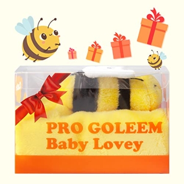 Pro Goleem Soft Bee Lovey Blanket for Babies and Toddlers