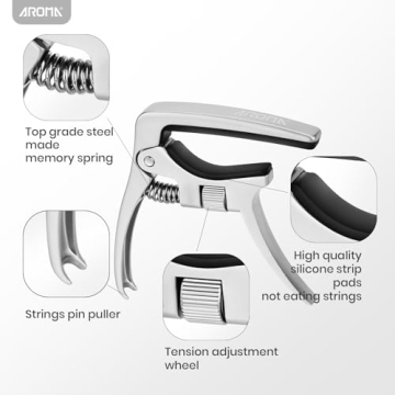 Aroma Adjustable Guitar Capo for Perfect Sound Control