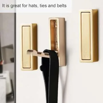 Foldable Gold Wall Hooks - Elegant & Durable Storage Solution