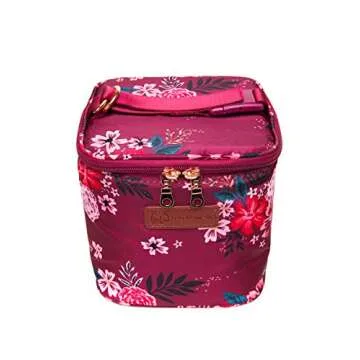 Sarah Wells Cold Gold Breastmilk Cooler Bag with Ice Pack (Berry Bloom)