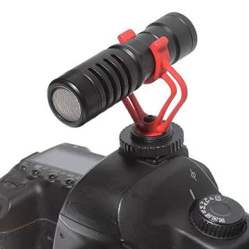 FocusFoto Smartphone Video Rig Camera Cage Mount Holder Stabilizer Handle Grip with BOYA by-MM1 Shotgun Microphone Mic + 49 LED Light Kit for Mobile Phone iPhone Filmmaking Professional Videomaker