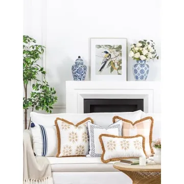 Hofdeco Coastal Throw Pillow Cover 20"x20" Water Resistant