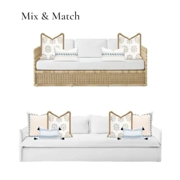 Hofdeco Coastal Throw Pillow Cover 20"x20" Water Resistant