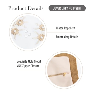 Hofdeco Coastal Throw Pillow Cover 20"x20" Water Resistant