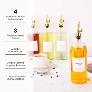 MoliMoli Gold Liquor Pour Spouts with Anti-Oxidation Mechanism