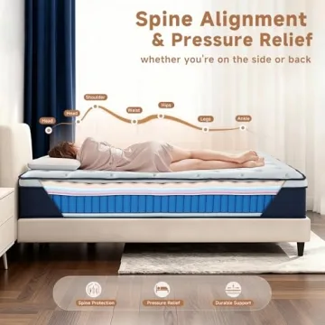 Clsoep 12 Inch Full Hybrid Mattress - Cooling Comfort in a Box