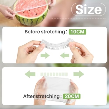 Sukh 200PCS Reusable Bowl Covers - Elastic Food Storage Solution