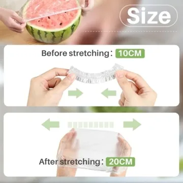 Sukh 200PCS Reusable Bowl Covers - Elastic Food Storage Solution