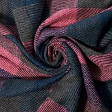 YSense Women's Long Plaid Blanket Scarf Chunky Oversized Winter Fall Warm Scarf Big Tartan Scarves Wrap Shawl Ladies Gifts