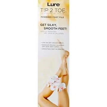 J D beauty professional Tip2Toe Electric Callus Remover, White & Silver