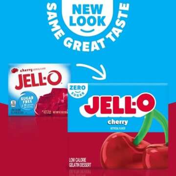 Delicious Jell-O Sugar Free Gelatin Variety Pack - 6 Flavors
