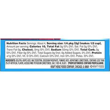 Delicious Jell-O Sugar Free Gelatin Variety Pack - 6 Flavors