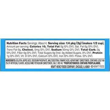 Delicious Jell-O Sugar Free Gelatin Variety Pack - 6 Flavors