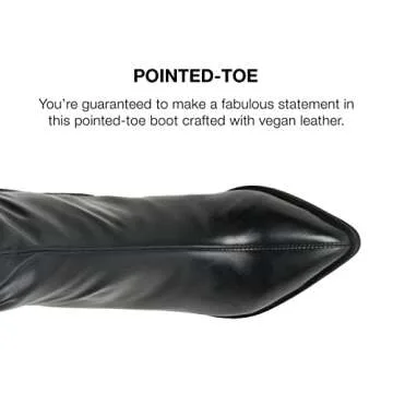 Journee Womens Daria Tru Comfort Foam Extra Wide Calf Stacked Heel Knee High Boots