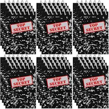 Top Secret Mini Notebooks for Kids - Party Favors Pack of 24