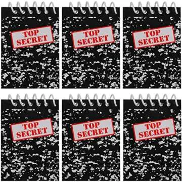 Top Secret Mini Notebooks for Kids - Party Favors Pack of 24