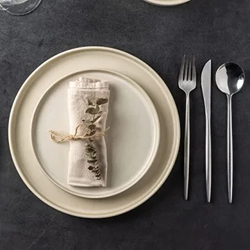 AmorArc Stoneware Dinnerware Set for 8 - Stylish & Durable