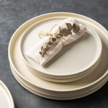 AmorArc Stoneware Dinnerware Set for 8 - Stylish & Durable