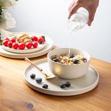 AmorArc Stoneware Dinnerware Set for 8 - Stylish & Durable