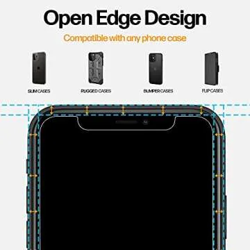 Power Theory Designed for iPhone X, iPhone Xs Privacy Screen Protector Tempered Glass Anti Spy protection [9H Hardness], Easy Install Kit, 99% HD Bubble Free Case Friendly, 2 Pack