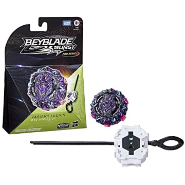 Beyblade Burst Pro Series Variant Lucius Spinning Top Starter Pack, Defense Type Battling Game Top, ...