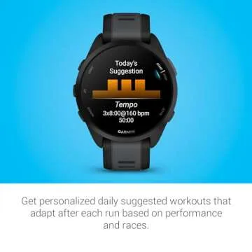 Garmin Forerunner 165 Smartwatch with GPS and Training Metrics