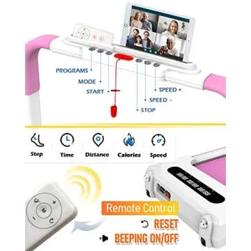 FYC Pink Under Desk Treadmill 2-in-1 Portable Folding Machine