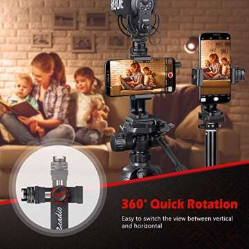 Zeadio Smartphone Mount for iPhone and Android Filming