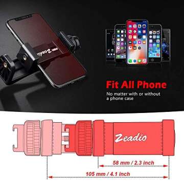Zeadio Smartphone Mount for iPhone and Android Filming