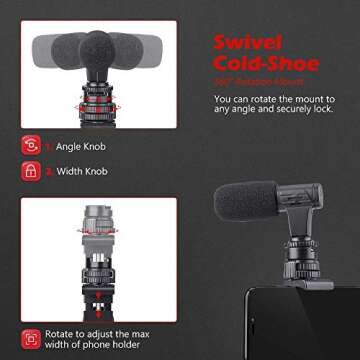 Zeadio Smartphone Mount for iPhone and Android Filming