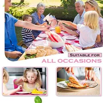 150 Pieces Disposable Cutlery Set Plastic Silverware Heavy Duty Utensil Sets 50 Forks 50 Knives 50 Spoons for Home Office School Party Picnics Restaurant Outdoor Events or Every Day Use (Pink)