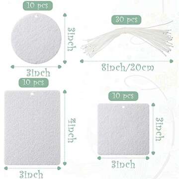 Customizable Sublimation Air Freshener Blanks for DIY