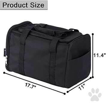 Portable Cat Litter Box Black,2In 1 Travel Litter Box,Cat Litter Box for Travel,Foldable Cat Travel Litter Box Light Weight 1
