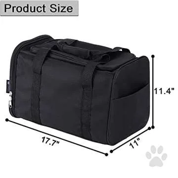 Portable Cat Litter Box Black,2In 1 Travel Litter Box,Cat Litter Box for Travel,Foldable Cat Travel Litter Box Light Weight 1