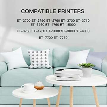 Printers Jack Compatible 502 T502 Refill Ink Bottles Replacement for EcoTank ET-2750 ET-3750 ET-4750...