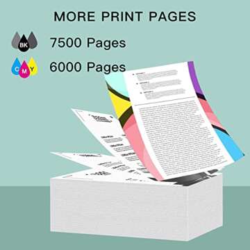 Printers Jack Compatible 502 T502 Refill Ink Bottles Replacement for EcoTank ET-2750 ET-3750 ET-4750 ET-2760 ET-3760 ET-4760 ET-2700 ET-3700 ET-3710 ET-15000 ST-2000 ST-3000 ST-4000 Printer