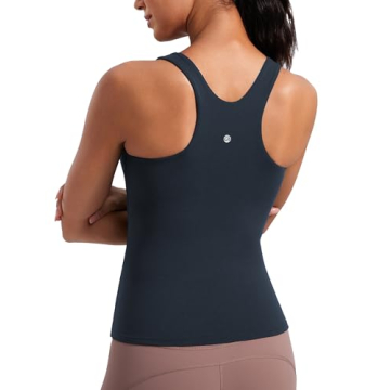 CRZ YOGA Women’s Butterluxe Racerback Tank with Bra