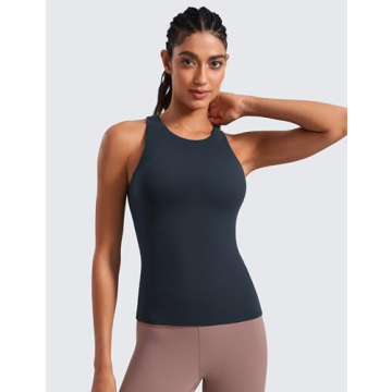 CRZ YOGA Women’s Butterluxe Racerback Tank with Bra