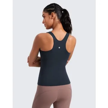 CRZ YOGA Women’s Butterluxe Racerback Tank with Bra