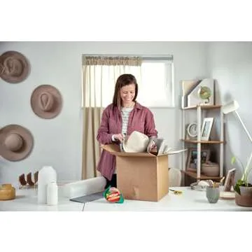 Duck HD Clear Packing Tape - 6 Rolls, 328 Yards Heavy Duty Packaging for Shipping, Mailing, Moving & Storage Clear, Strong Refills Boxes 1.88 In. x 54.6 Yd. (441962)