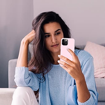 Durable Silicone Case for iPhone 13 Pro Max - Chalk Pink