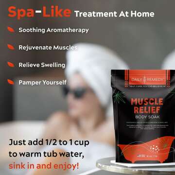 Epsom Salt Muscle Relief Body Soak - Made in USA