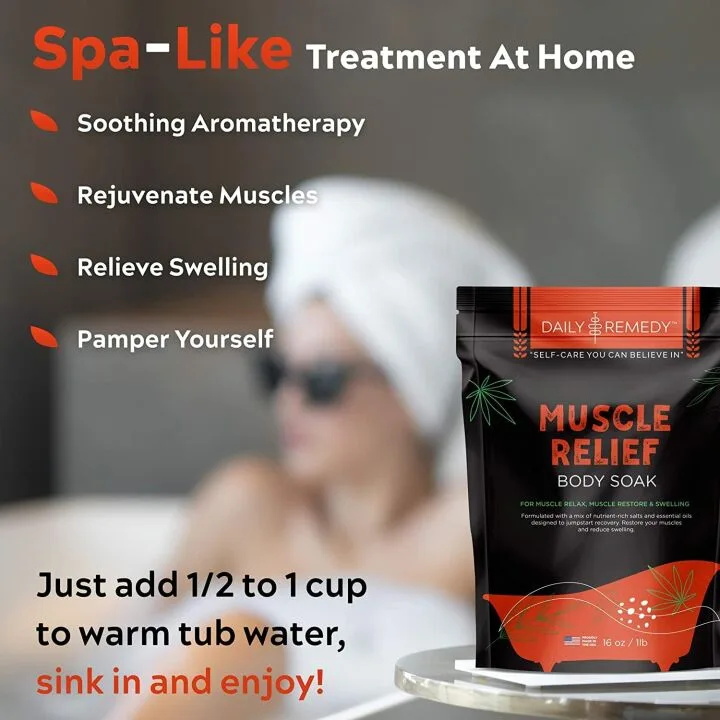 Epsom Salt Muscle Relief Body Soak - Made in USA