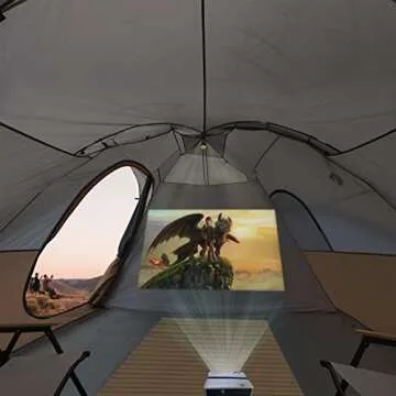 UNP Camping Tent 10-Person-Family Tents, Parties, Music Festival Tent, Big, Easy Up, 5 Large Mesh Windows, Double Layer, 2 Room, Waterproof, Weather Resistant, 18ft x 9ft x78in (Khaki Brown)