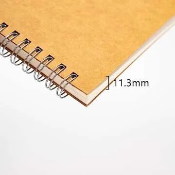 DSTELIN Spiral Notebook, 9" x 6" Blank, 160 Pages