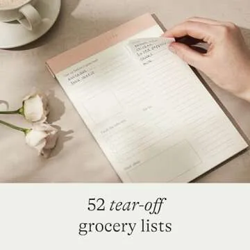 Magnetic Meal Planner Pad for Food Waste Reduction